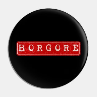 vintage retro plate Borgore Pin