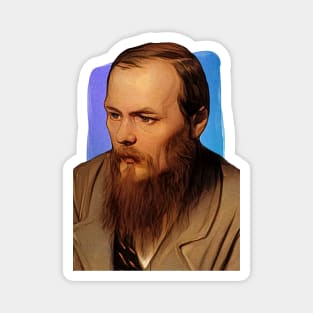 Russian Novelist Fyodor Dostoevsky illustration Magnet