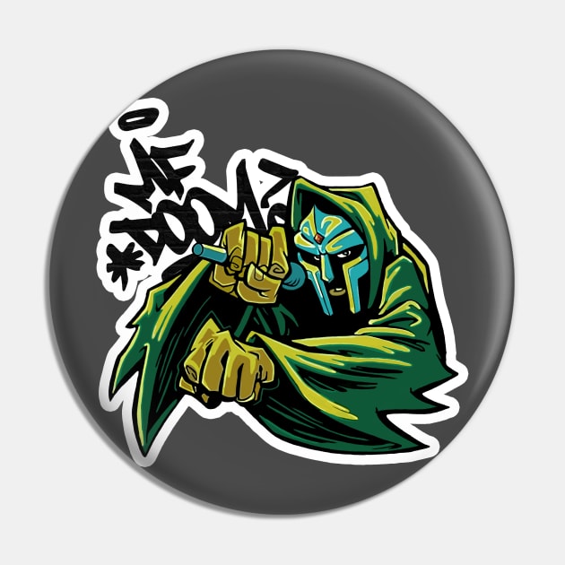 MF DOOM on the mic Pin by sonofafish