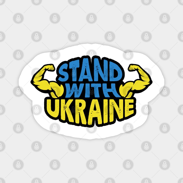 I Stand With Ukrain. Ukrainian flag Magnet by SerenityByAlex