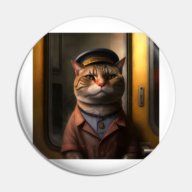 cat train conductor Pin by kiwimick