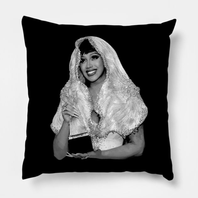 Cardi Confessions Flaunt Your Fashion with Bold CardiB Designs Pillow by Silly Picture