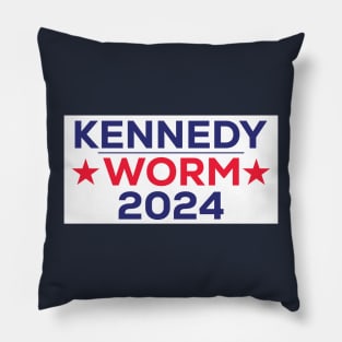 Robert Kennedy RFK Jr. Worm 2024 Pillow