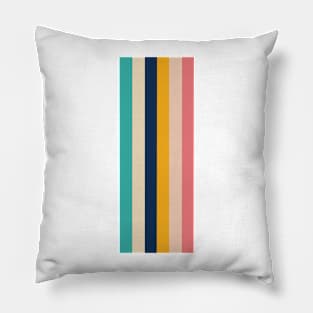 70s style stripes Pillow