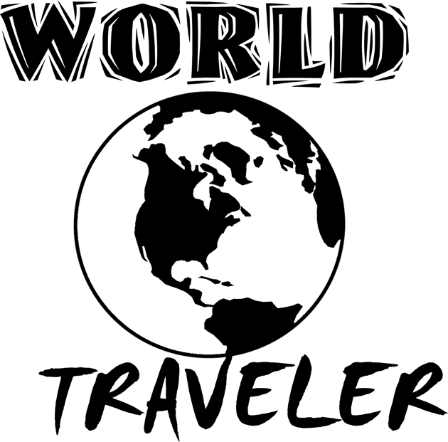 World Traveler Kids T-Shirt by TeMan