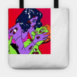 Zombie Girl Troubles Tote