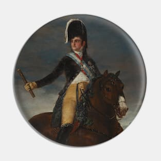 Equestrian portrait of Fernando VII by Francisco Goya Pin