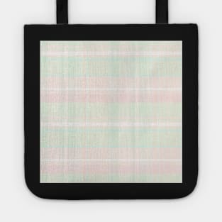 Pastel Aesthetic Iona 1 Hand Drawn Textured Plaid Pattern Tote