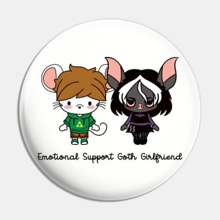 emotional support goth girlfriend Pin