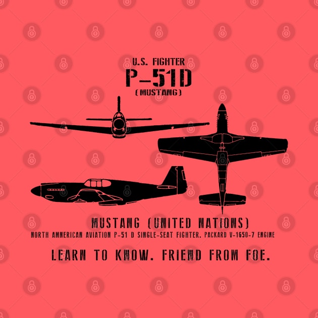 P-51 Mustang WWII Fighter Spotter Series by DesignedForFlight