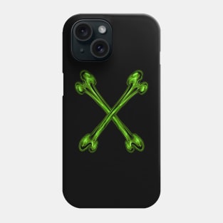 green cross bone Phone Case