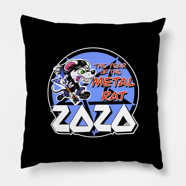 2020 METAL RAT Pillow by Biomek