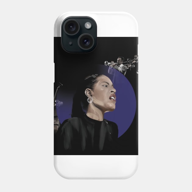 Billie Holiday and Musicians Phone Case by R.S.G