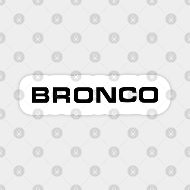 1978-79 Bronco Logo Magnet by The OBS Apparel