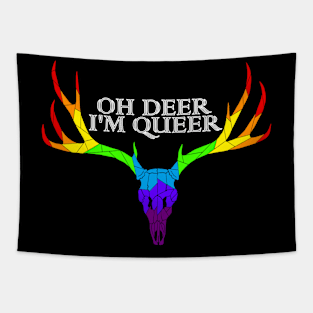 Oh deer I'm queer Tapestry