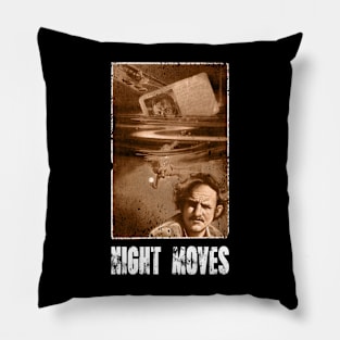 Noir Nostalgia Collection Moves T-Shirts, Echoes of Gene Hackman's Detective Legacy in Every Stitch Pillow