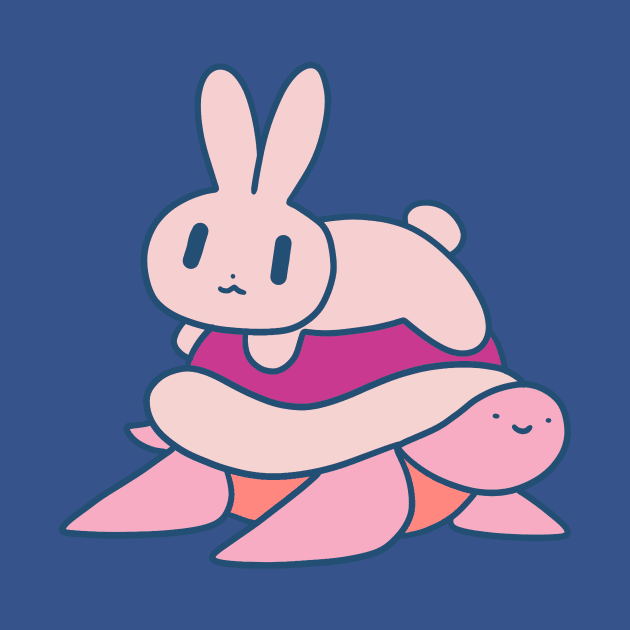 Bunny and Turtle by saradaboru