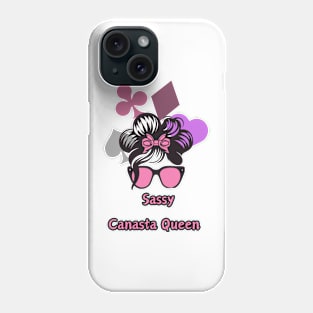 "Sassy Canasta Royalty: Groovy Queen"- Funny Canasta Lover Phone Case