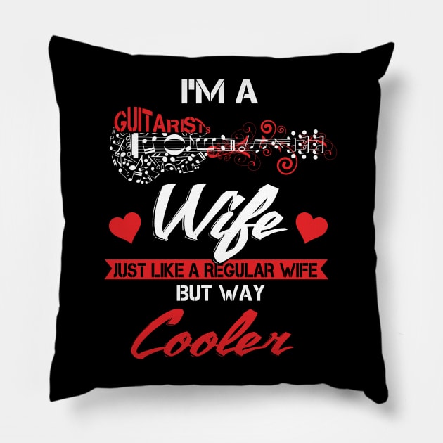 I'm A Regular Wife But Way Cooler Pillow by TeeSky