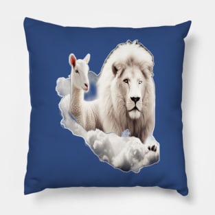Lamb and Lion. Pillow