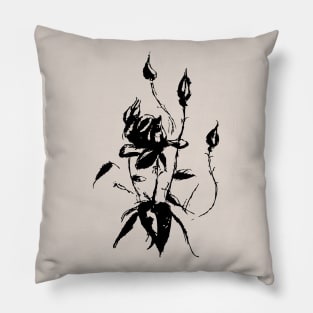 Black Rose No.4 Pillow