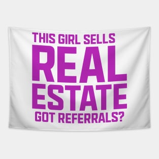 This Girl Sells Real Estate Tapestry