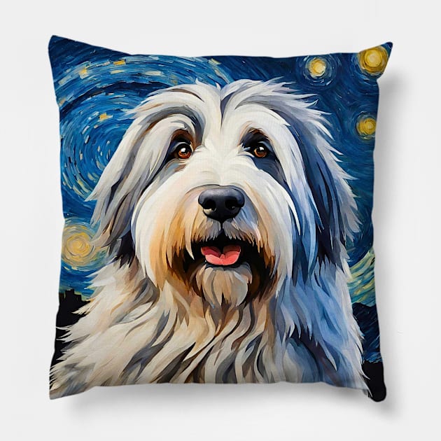 Polish Lowland Sheepdoggy Night Pillow by Doodle and Things