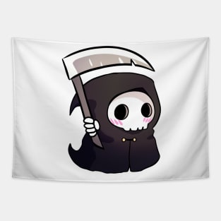 A cute grim reaper illustration Tapestry