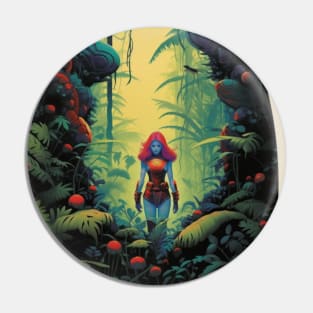 Blue Woman in the Woods Pin