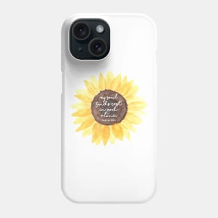 Psalm 62:1 Sunflower Phone Case