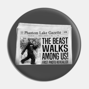 "The Phantom Lake Kids in The Beast Walks Among Us" Newspaper Pin