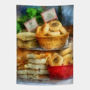Food - Baskets of Bialys Tapestry
