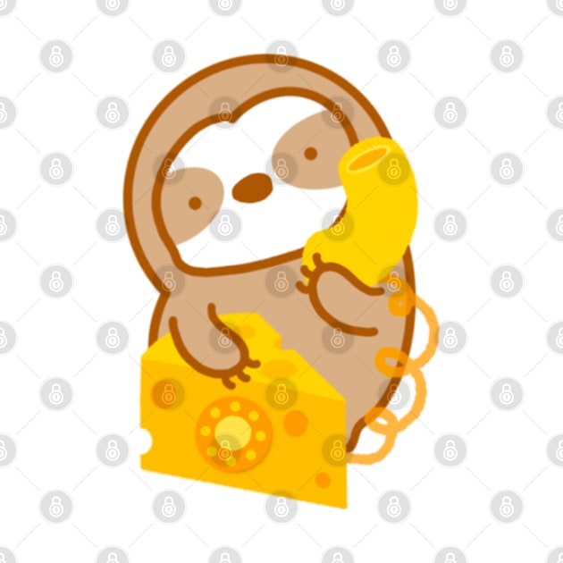 Cute Mac and Cheese Phone Sloth by theslothinme