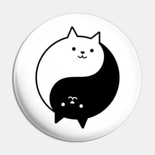 yin yang cats Pin