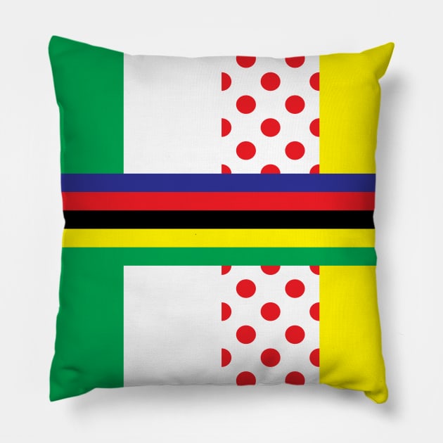 Tour Jerseys Pillow by imlying