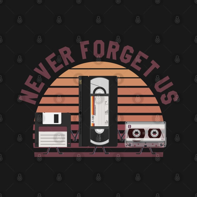 For nostalgic... Floppy disk, VHS and cassette, Never forget us by DaveLeonardo