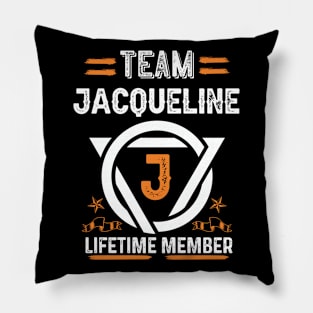 Team jacqueline Lifetime Member, Family Name, Surname, Middle name Pillow