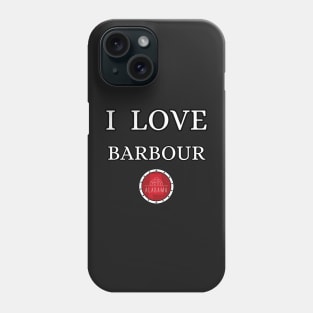 I LOVE BARBOUR | Alabam county United state of america Phone Case