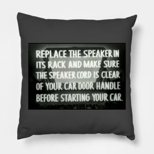 Drive In RETURN SPEAKER Pillow