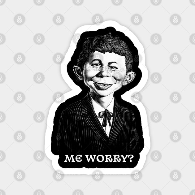 Me Worry? Alfred E. Neuman Magnet by tykler