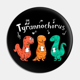 Tyrannochorus Dino Choir Funny Music Pin