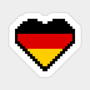 German Flag Pixel Art, Germany Flag  pixel art Magnet