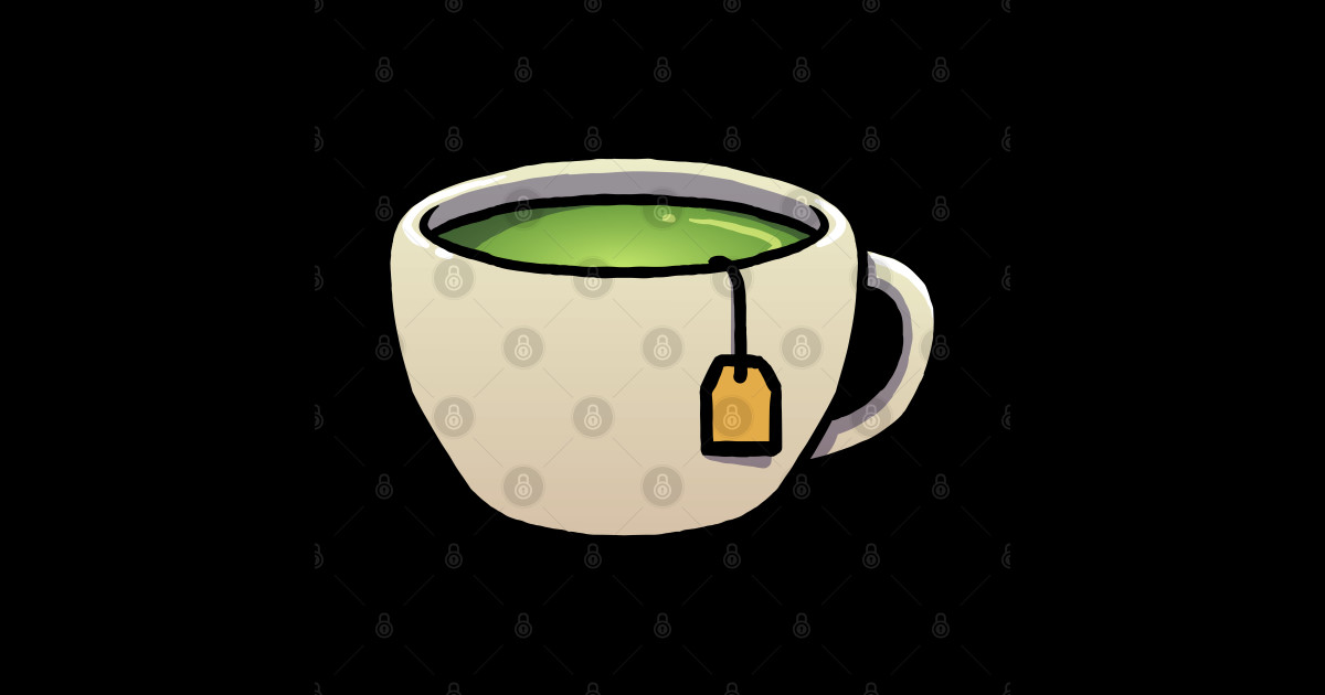 Cup of Green Tea Green Tea Sticker TeePublic