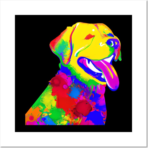 Rainbow Dog Wall Art Lab Retriever Puppy Diamond Painting Finished Kitsch  Décor