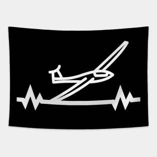 Glider Soaring Pulse Glider Pilot Gift Tapestry