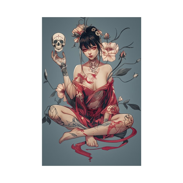 Geisha and skull 6608 by ToddT