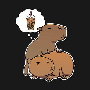 Capybara thirsty for Bubble Tea T-Shirt