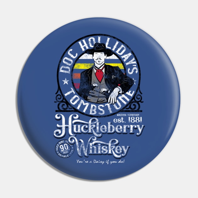 Doc Holliday's Huckleberry Whiskey Pin by FiendishlyCruelArt