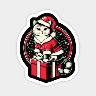 Christmas cat Magnet