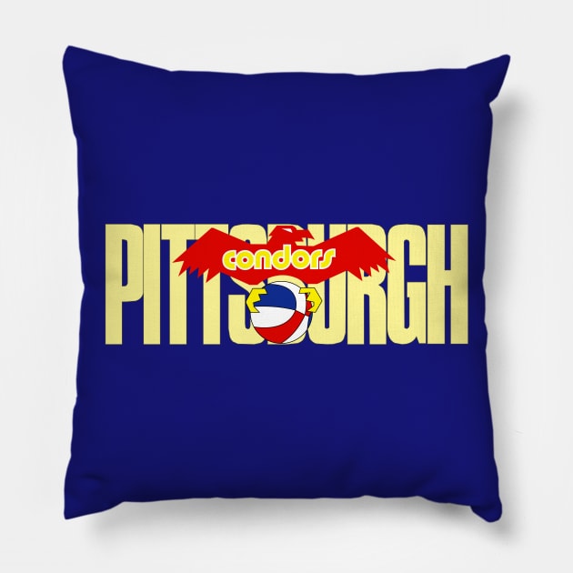 DEFUNCT - PITTSBURGH CONDORS Pillow by LocalZonly